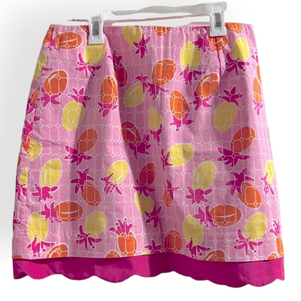 Lilly Pulitzer Pineapple Tulip Skirt Size 8